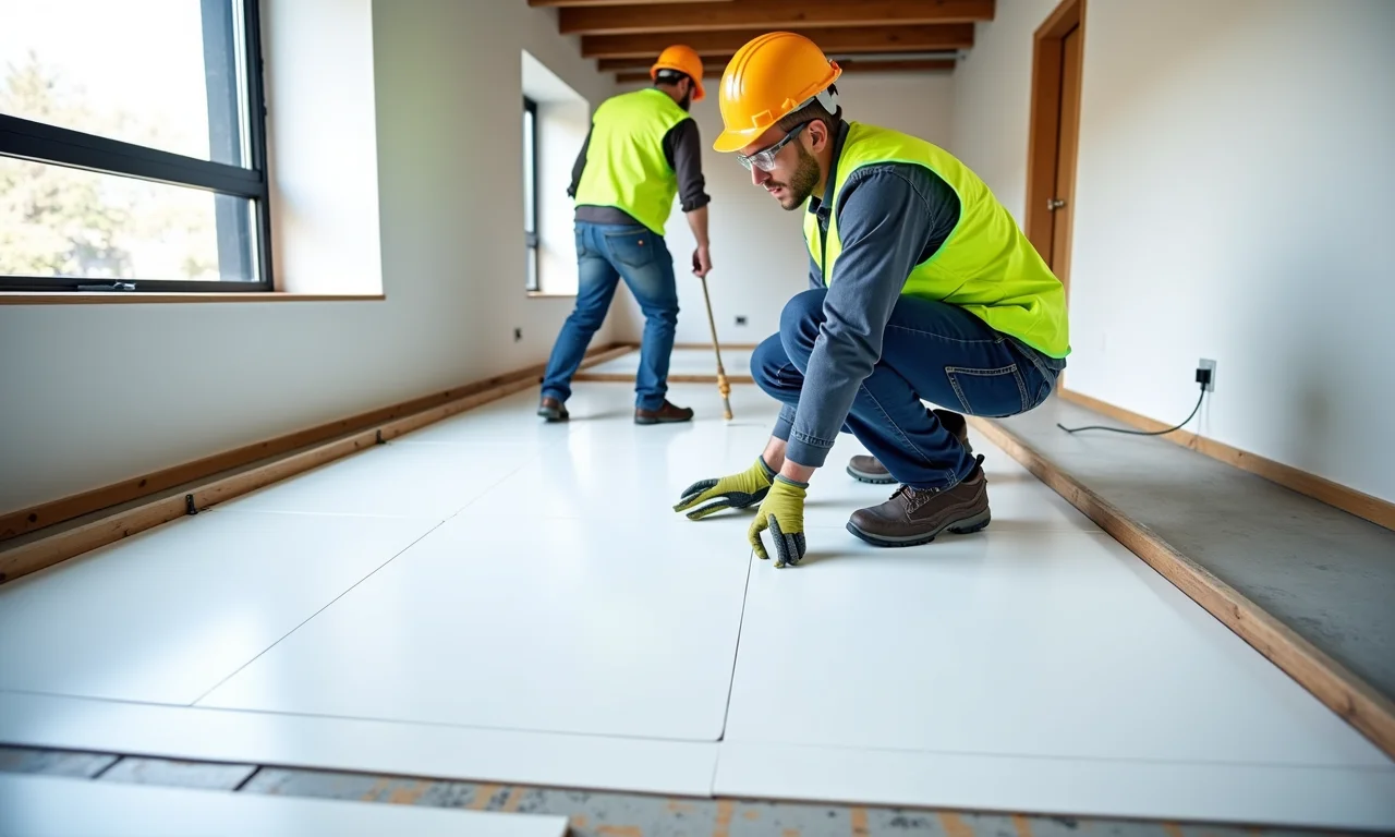 Instalação de piso elevado: passo a passo detalhado.