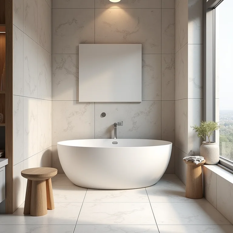 Instalação de placas de granilite pré-moldadas