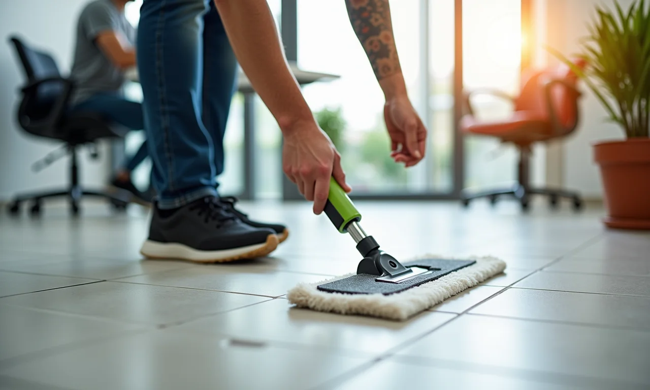 Limpeza fácil do piso elevado no dia a dia.