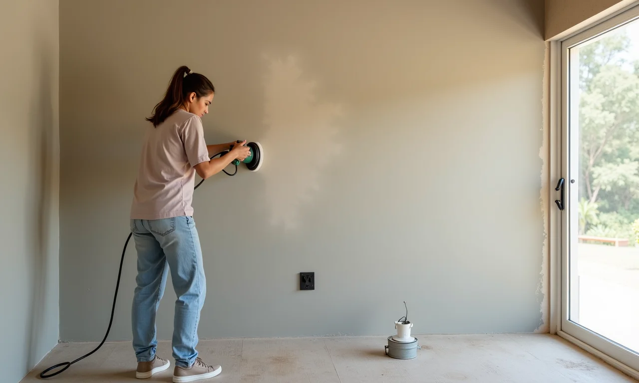 Lixadeira elétrica para grandes áreas.