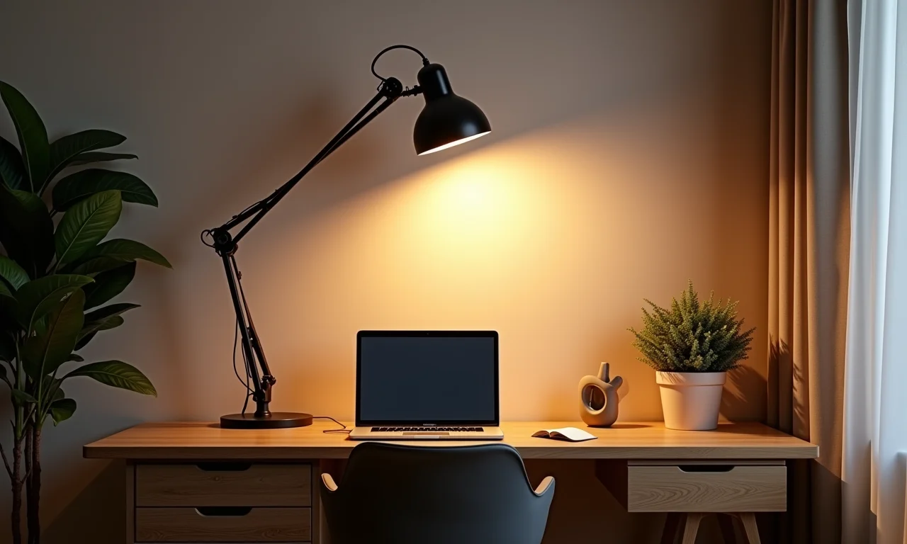 Luminária de mesa da marca Z para iluminar o home office.