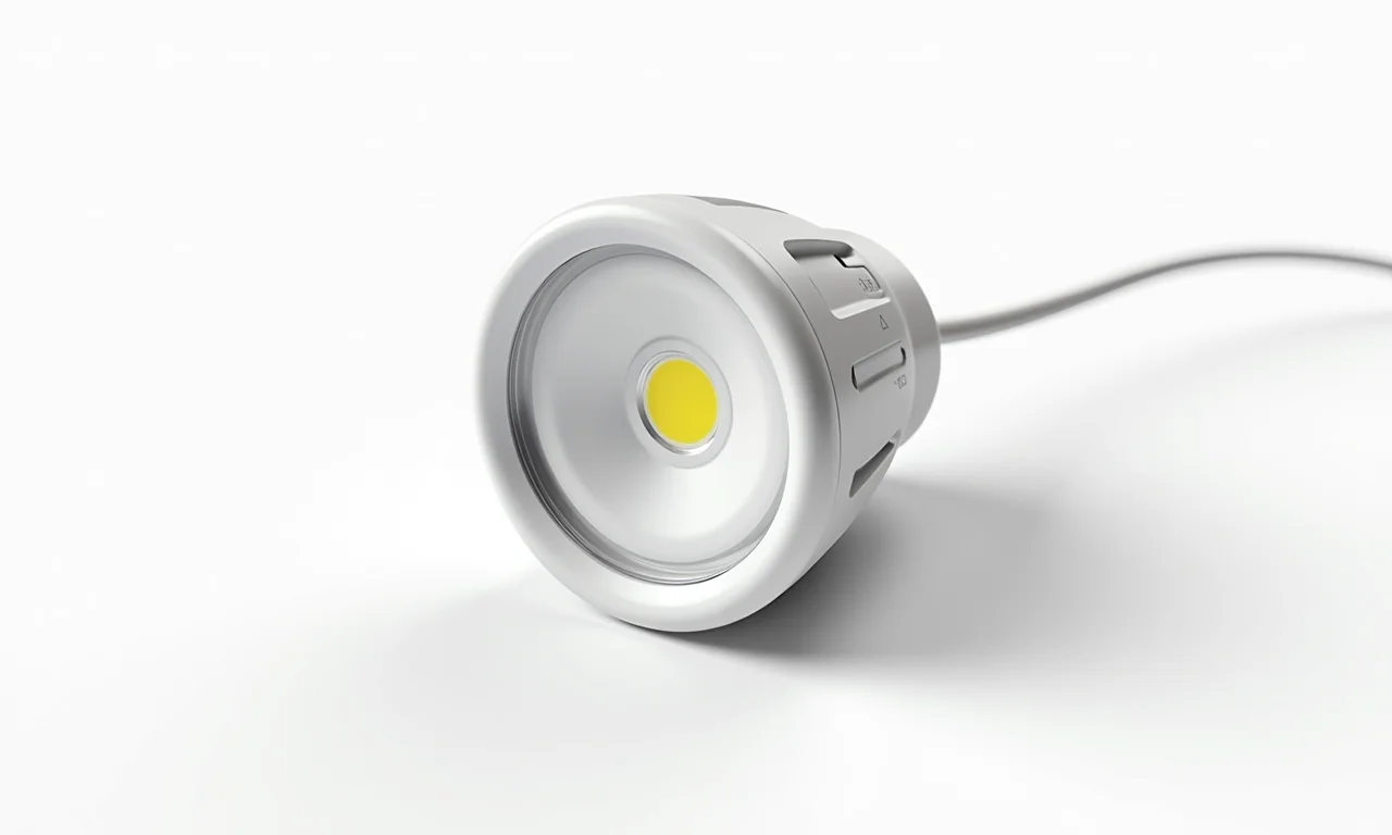 Luz de Emergência Avant Led 200 Lumens Bivolt em fundo branco.