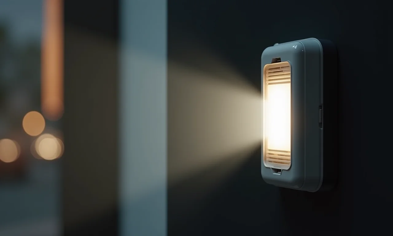 Luz de emergência mostrando recursos adicionais como porta USB para carregar celular ou sensor de movimento.