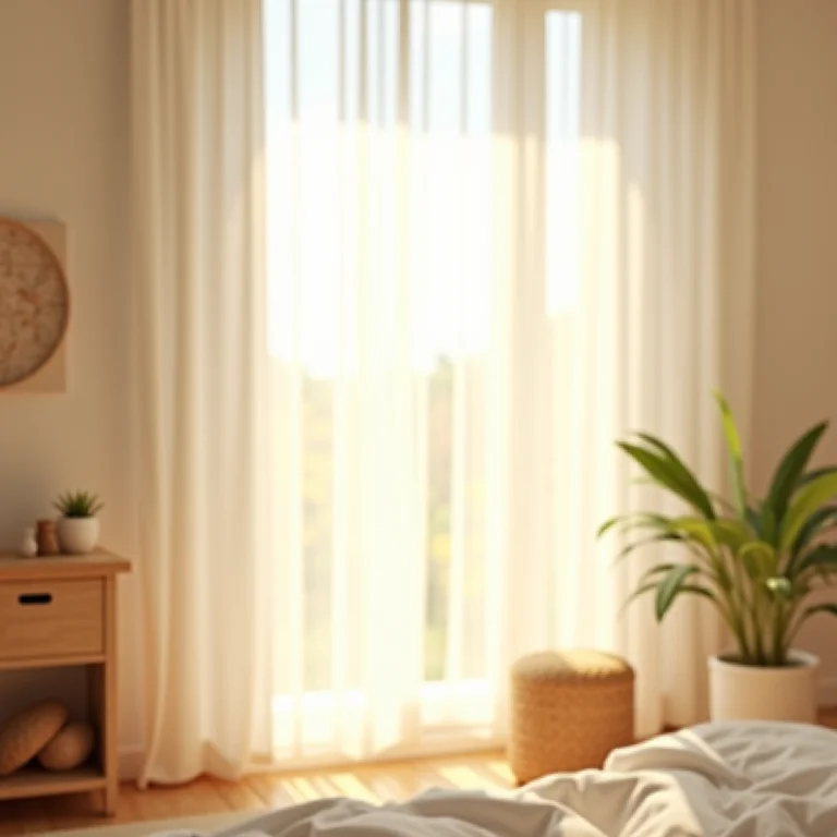 Luz natural suave em um quarto montessoriano