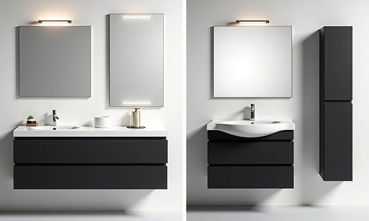 Marcas de gabinetes pretos: Deca, Roca e Celite.