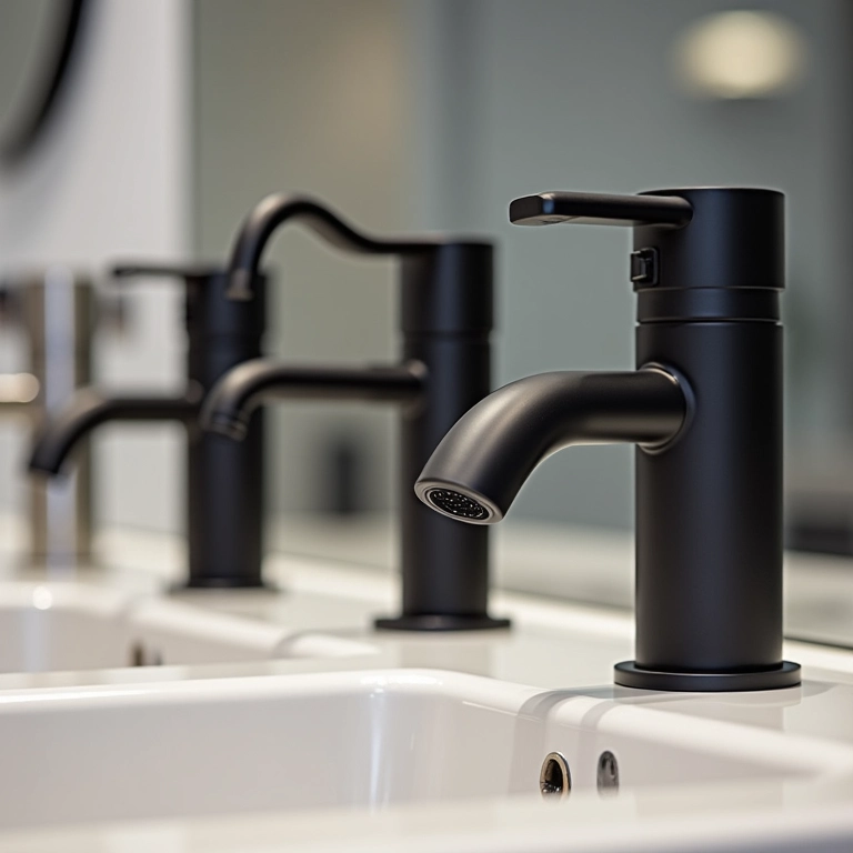 Marcas de torneiras pretas matte de qualidade.