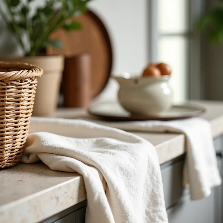 Materiais naturais em cozinha provençal