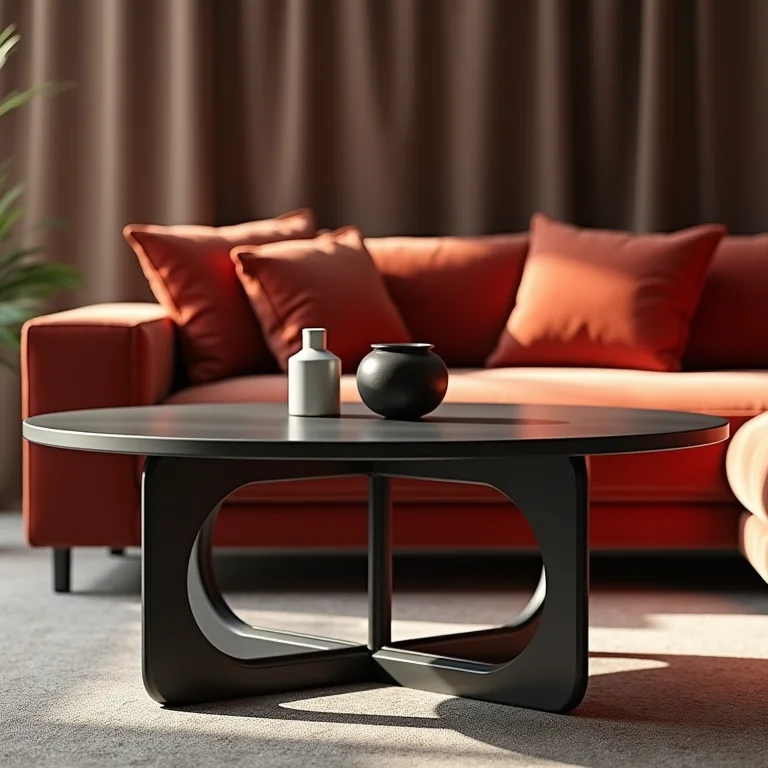 Mesa de centro com material inadequado