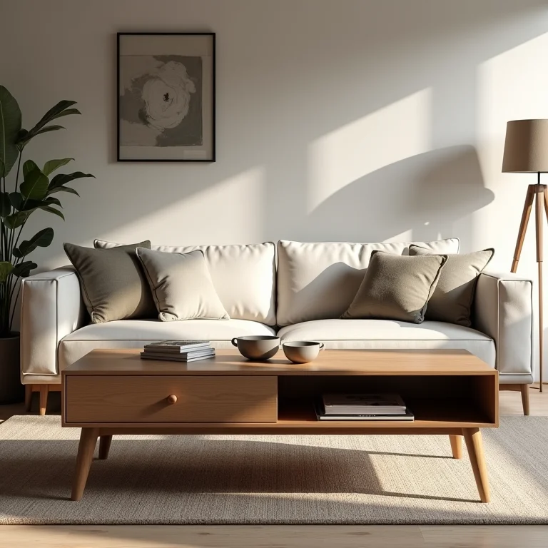 Mesa de centro grande demais em sala pequena