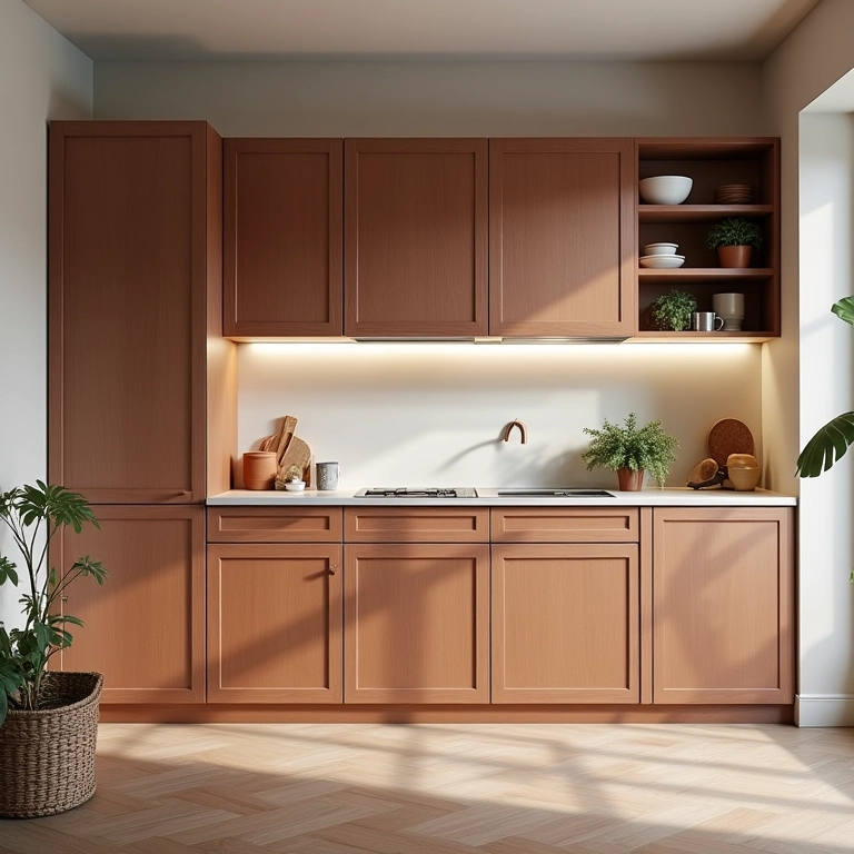 Móveis planejados para otimizar o espaço da cozinha.