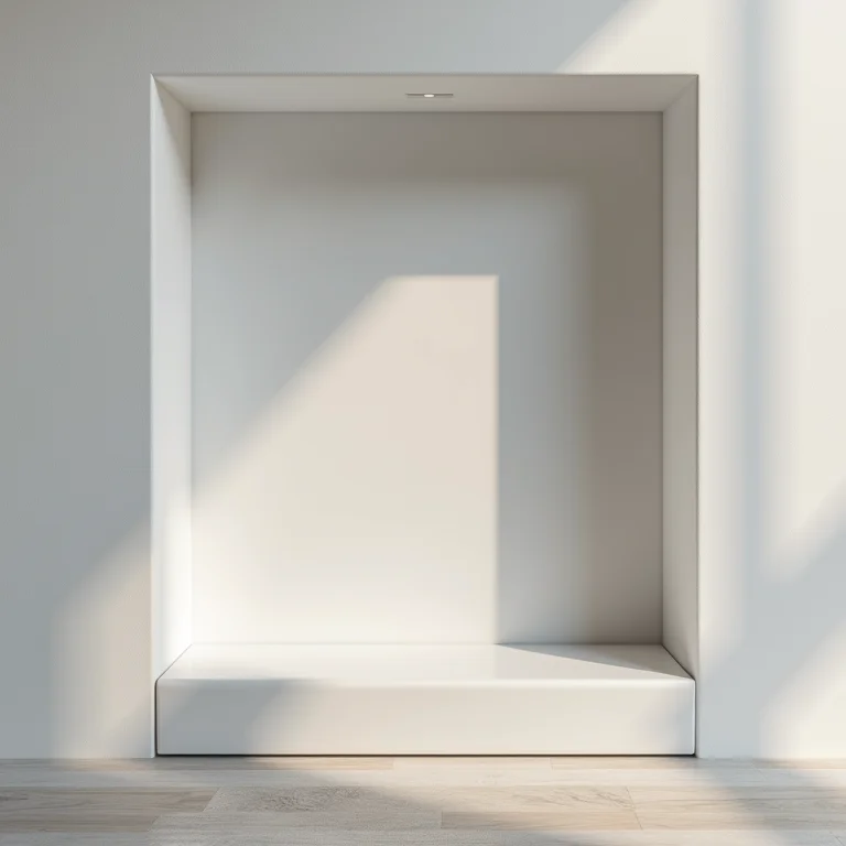 Nicho de banheiro feito de PVC resistente e versátil