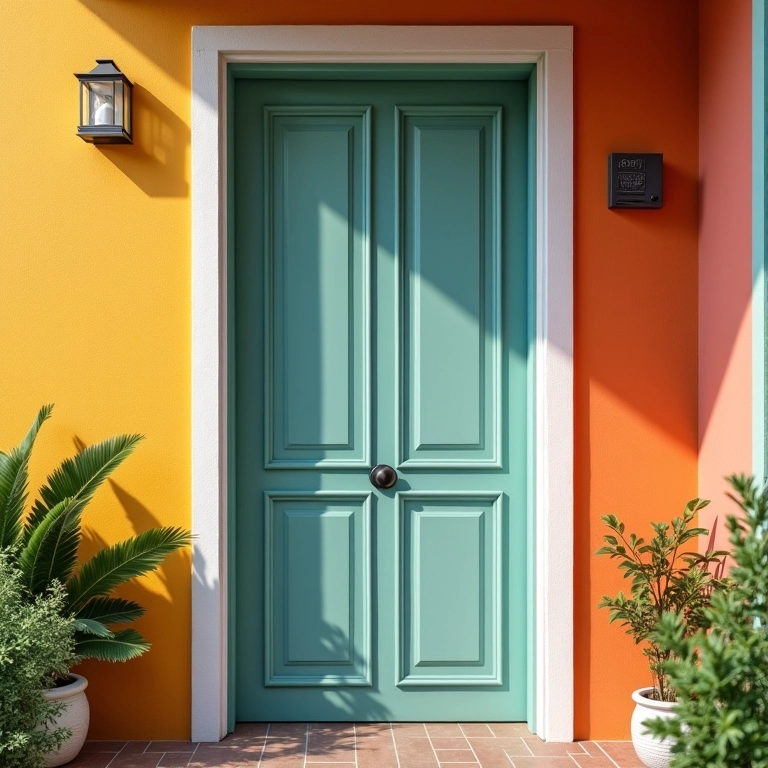 Paleta de cores para escolher a cor ideal para a porta de entrada.