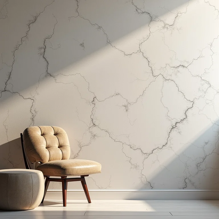 Papel de parede 3D Vinil Sul demonstrando durabilidade e textura.