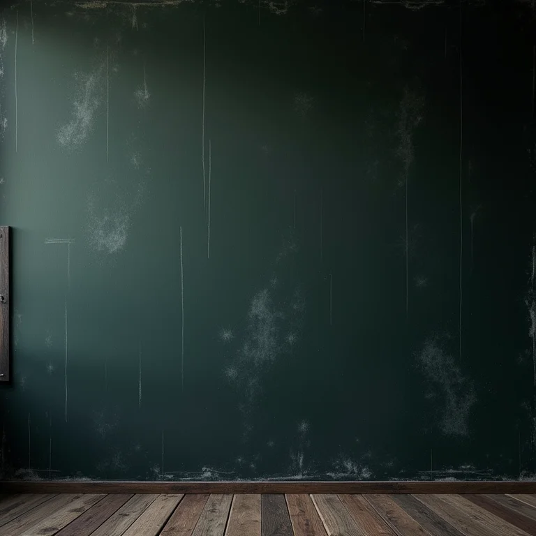 Parede lousa suja e empoeirada