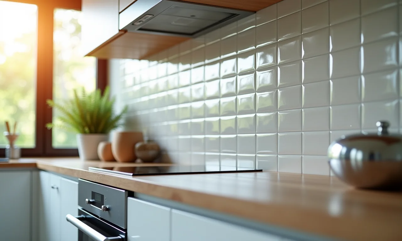 Pastilhas resinadas para maior durabilidade na cozinha.