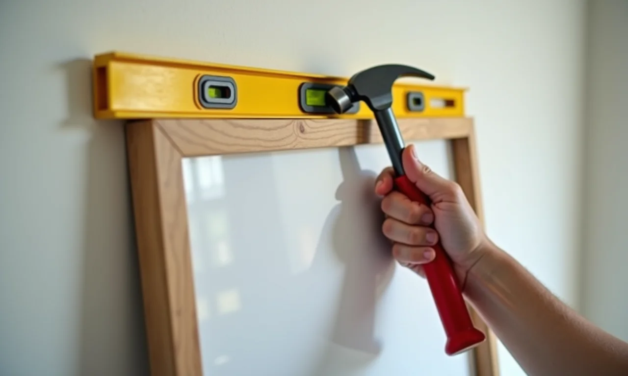 Pendurando quadros com segurança na parede.