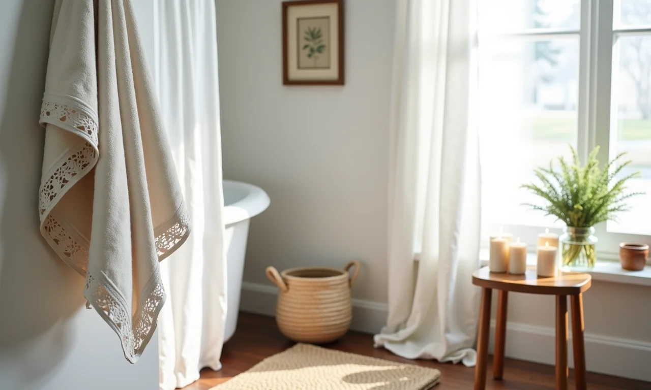 Pequenos detalhes que fazem toda a diferença no banheiro farmhouse.