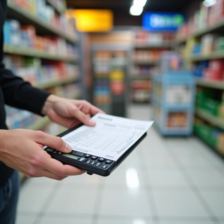 Pessoa negociando desconto em revestimento Metrô White.