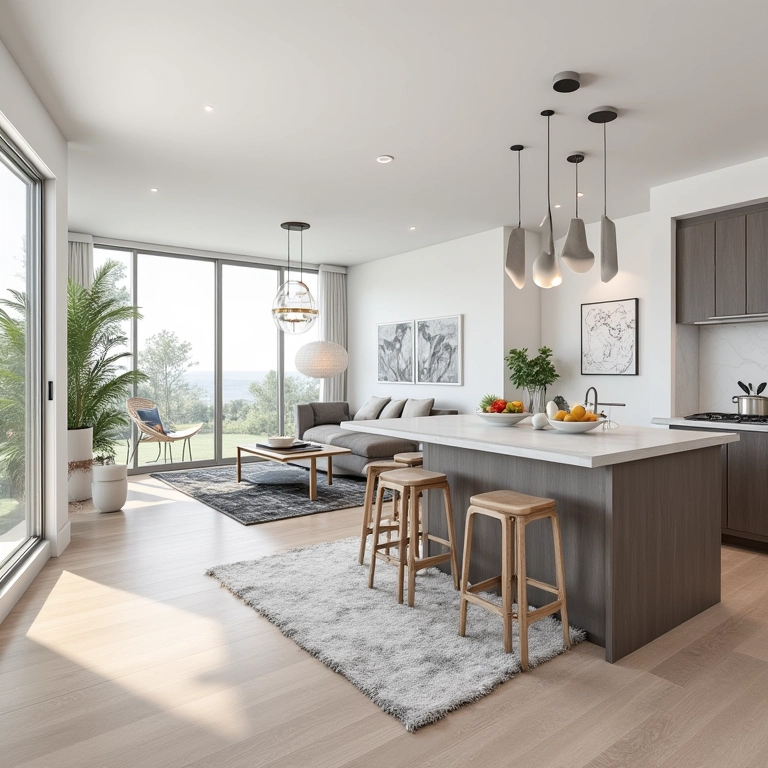 cozinha-americana-com-sala-de-estar-pequena