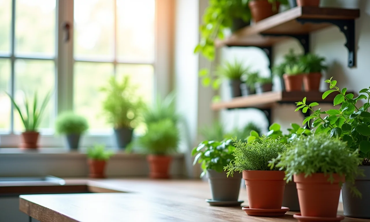 Plantinhas que trazem vida e frescor para a cozinha.