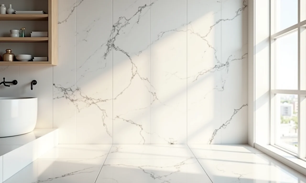 Porcelanato marmorizado: beleza e durabilidade com excelente custo-benefício.