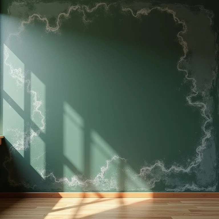 Poucas demãos de tinta na parede lousa