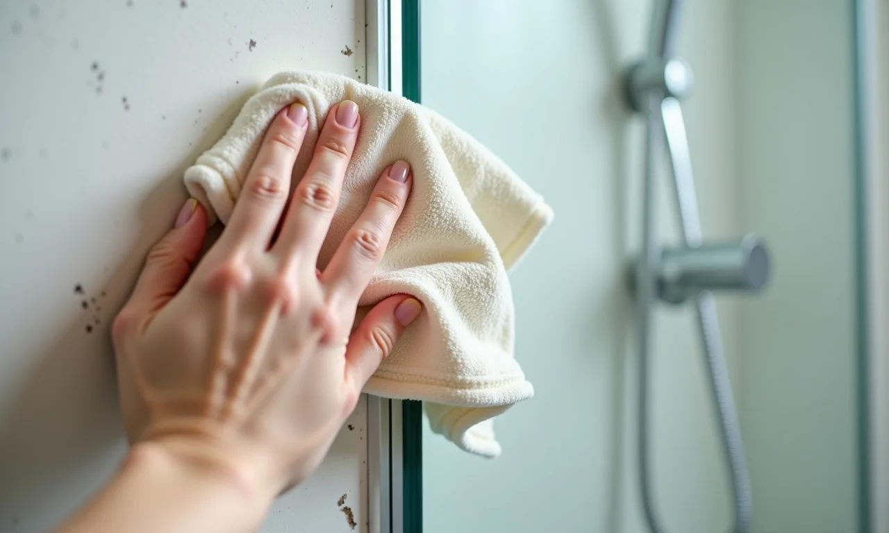 Preparando a superfície do box para vedação: limpeza e inspeção.
