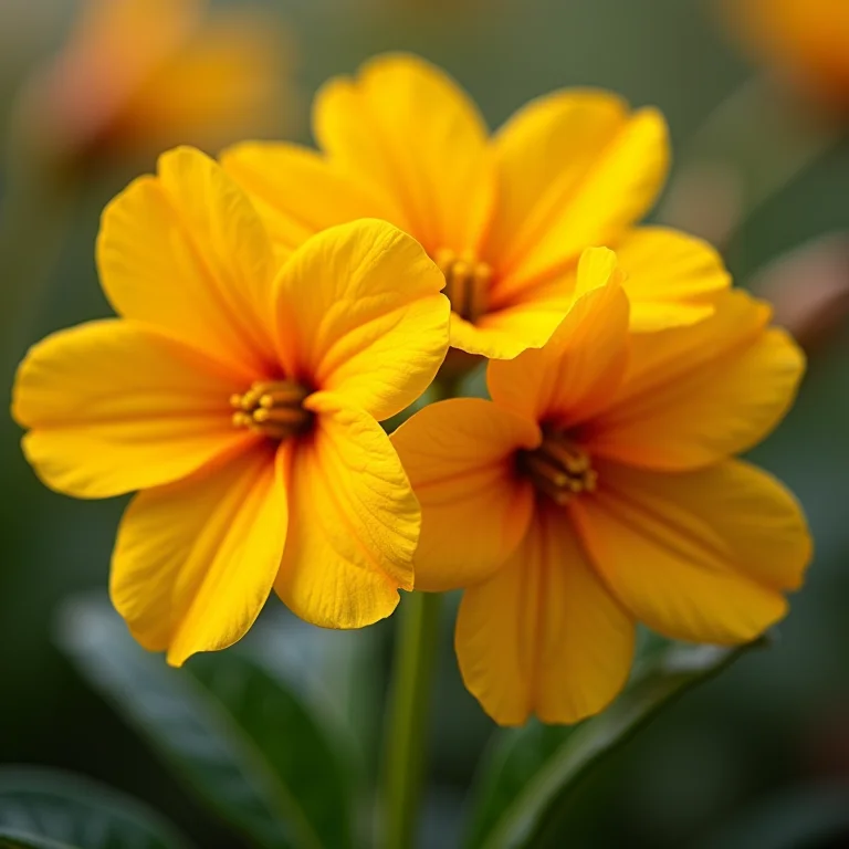 Prímulas vibrantes exibindo suas cores alegres.