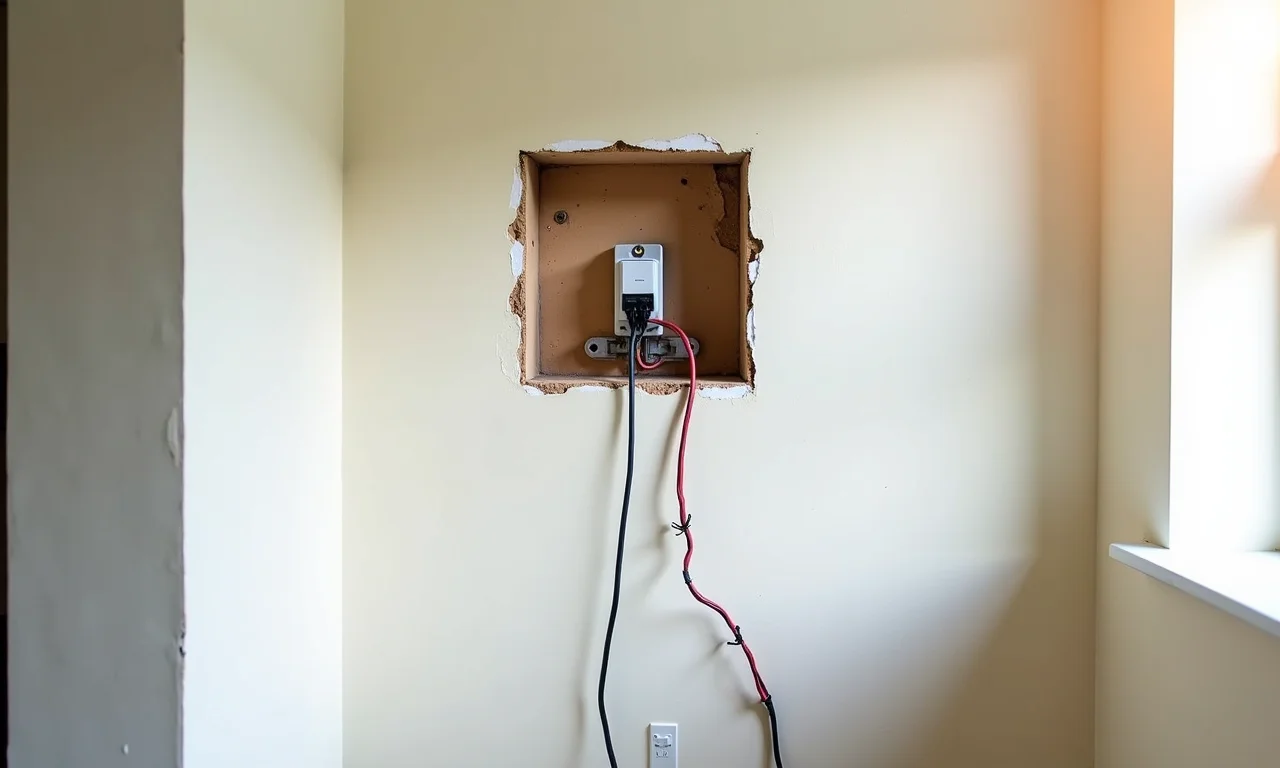 Problema elétrico inesperado durante a reforma, mostrando custos extras.