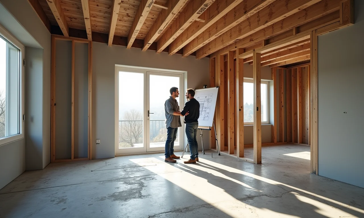 Projeto de reforma complexo com mudanças estruturais e designs intricados.