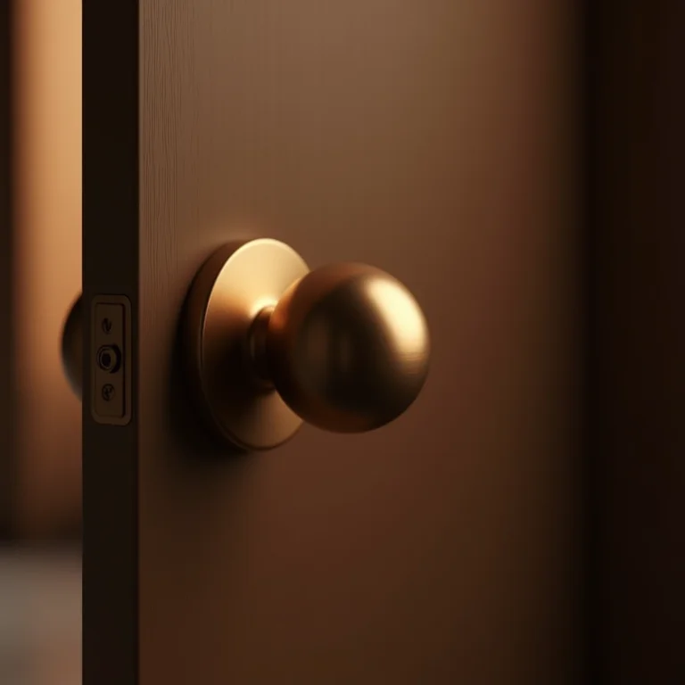 Puxador de bola elegante em porta pivotante