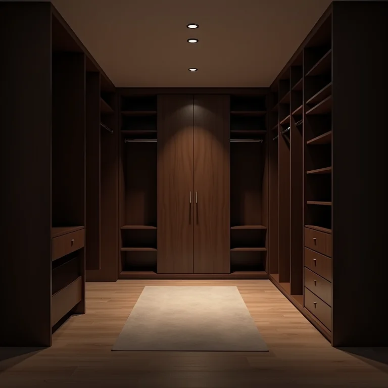 Quarto de casal com iluminação deficiente e inadequada