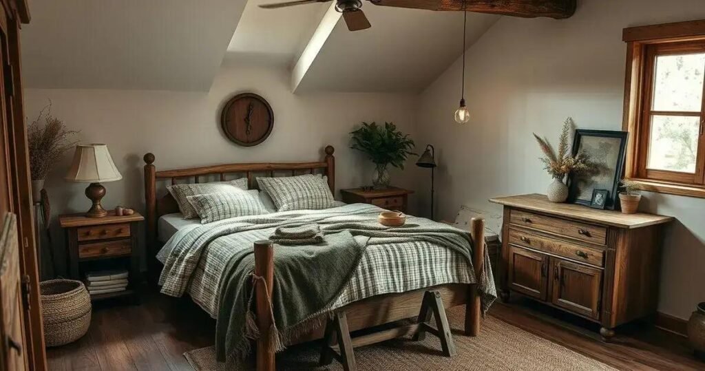 Quarto Rústico Chique Conforto e Elegância Campestre
