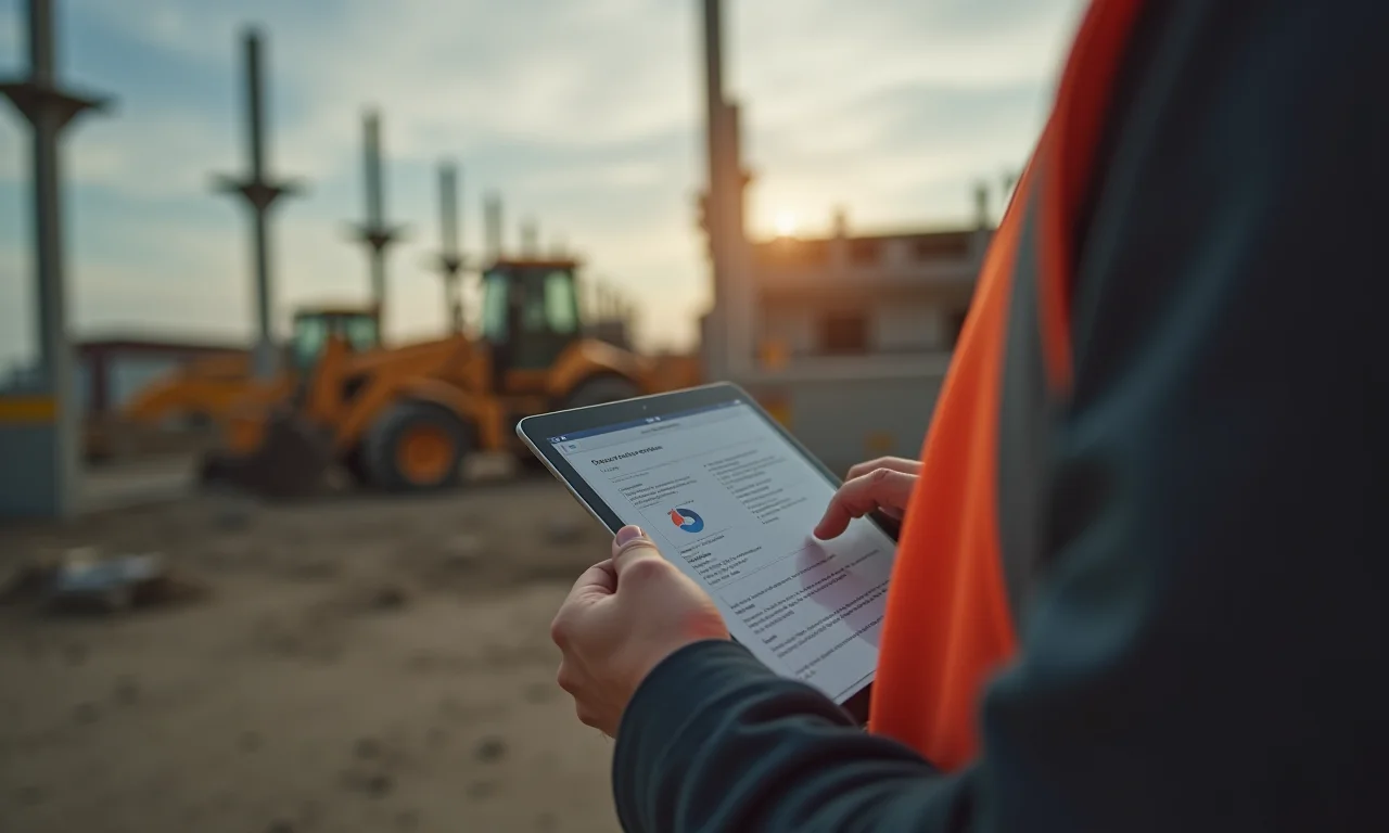 Registro de ocorrência importante em diário de obra digital.