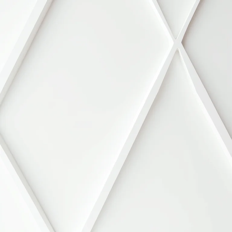 Revestimento 3D de gesso branco