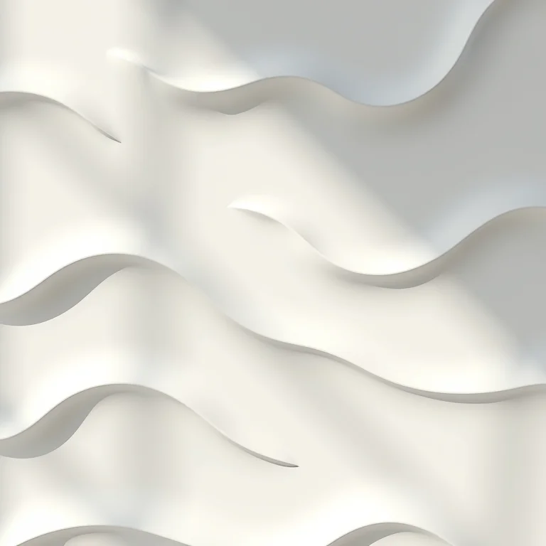 Revestimento 3D de PVC com design ondulado