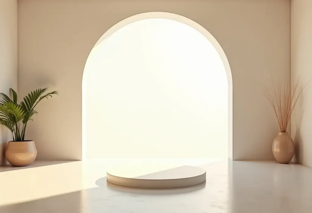 Sala de estar moderna com iluminação zenital abundante