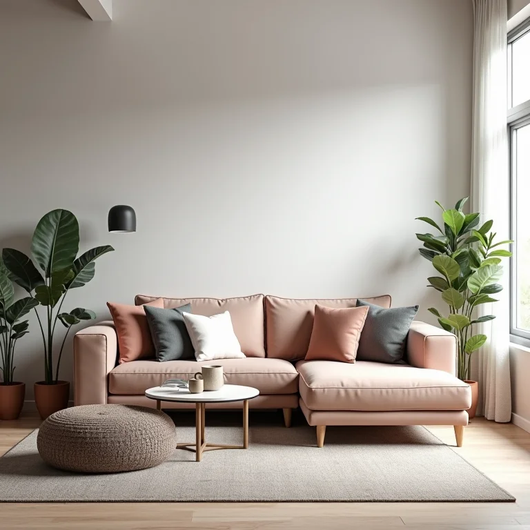 Sofá ideal para studio, com design inteligente e soluções de armazenamento