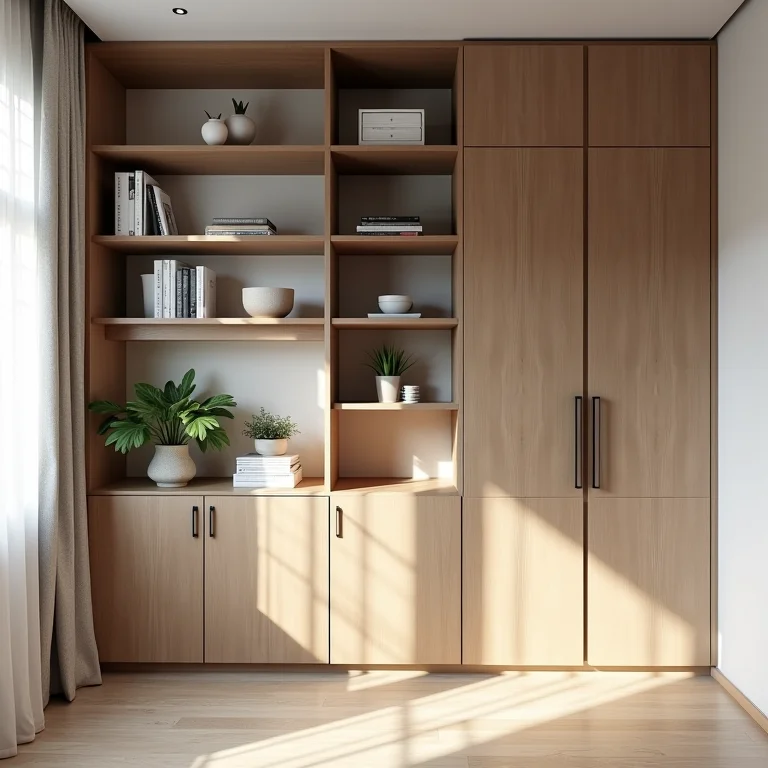 Soluções de armazenamento vertical em um studio