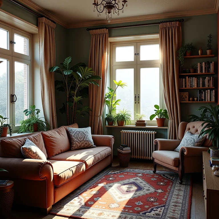 Studio com excesso de decoração