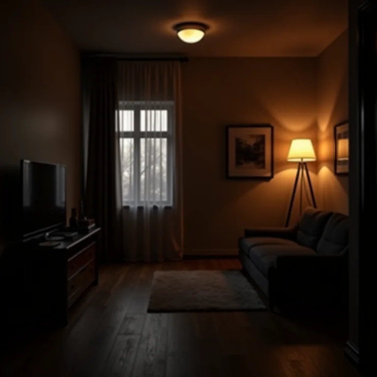 Studio com iluminação inadequada que torna o ambiente escuro e pouco convidativo