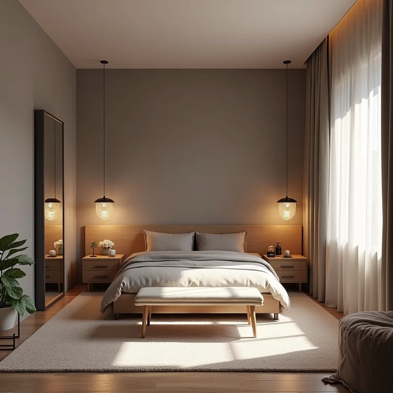 Studio sem espelhos, aparentando ser ainda menor e mais apertado