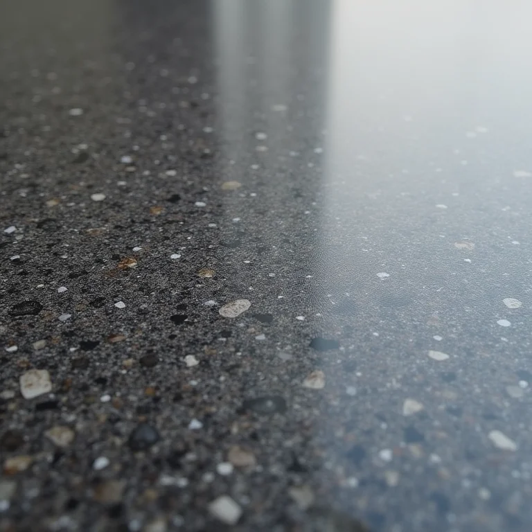 Superfície de granilite resinado