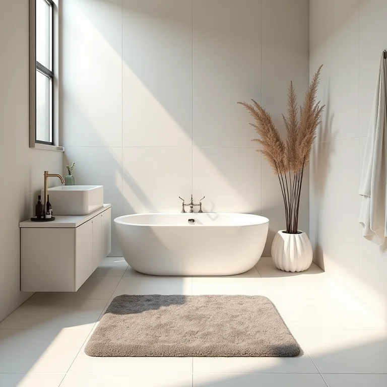 Tapete de banheiro difícil de limpar e manter