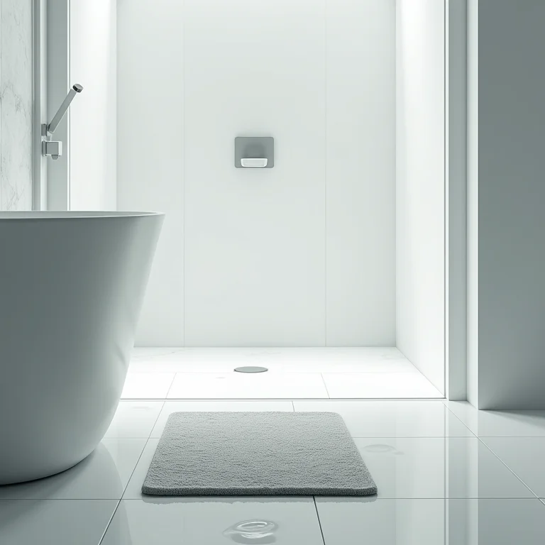 Tapete de banheiro escorregadio e perigoso