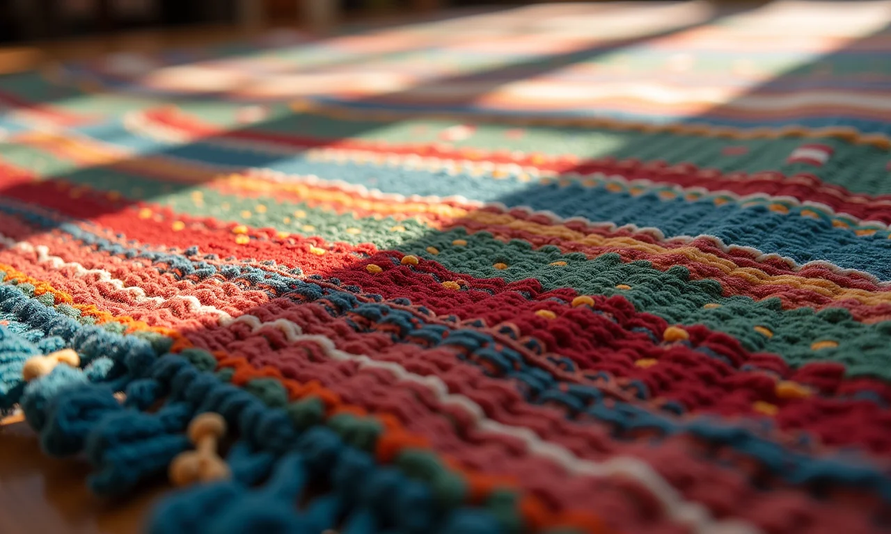 Tapete Kilim colorido da By Kamy com design detalhado.