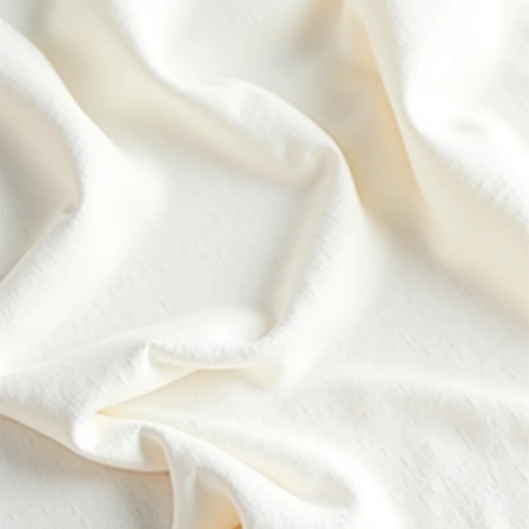 Tecidos de linho branco e off-white com texturas delicadas