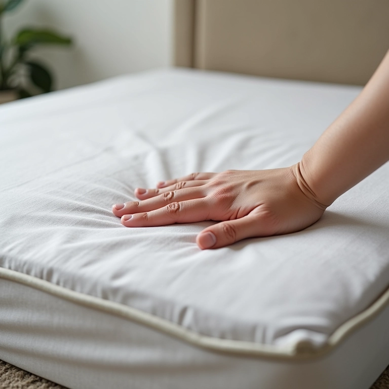 Teste de ruído em uma cama box.