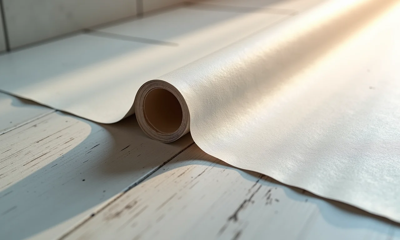 Textura de um papel de parede TNT com revestimento vinílico em um lavabo.