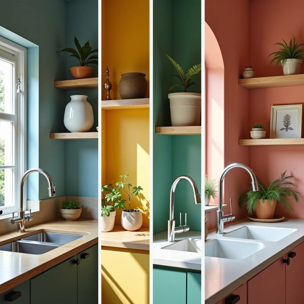 Torneiras com filtro em diferentes estilos de cozinha.